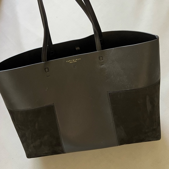 Tory Burch Extra Large Leather & Suede Tote - Picture 2 of 10